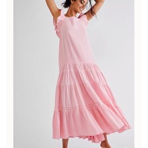 Free People Caught In Motion Maxi Dress Pink